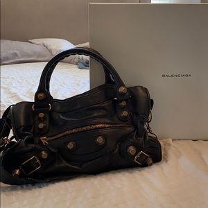 Balenciaga Giant 12 Rose Gold Hardware City Bag